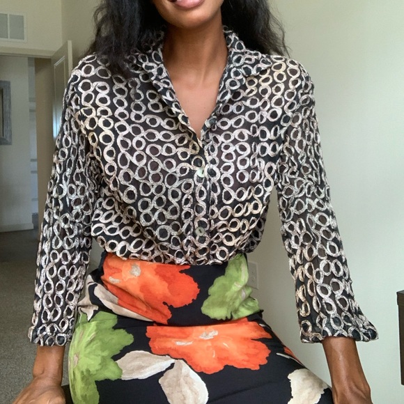 embellished blouse vintage - Picture 1 of 6